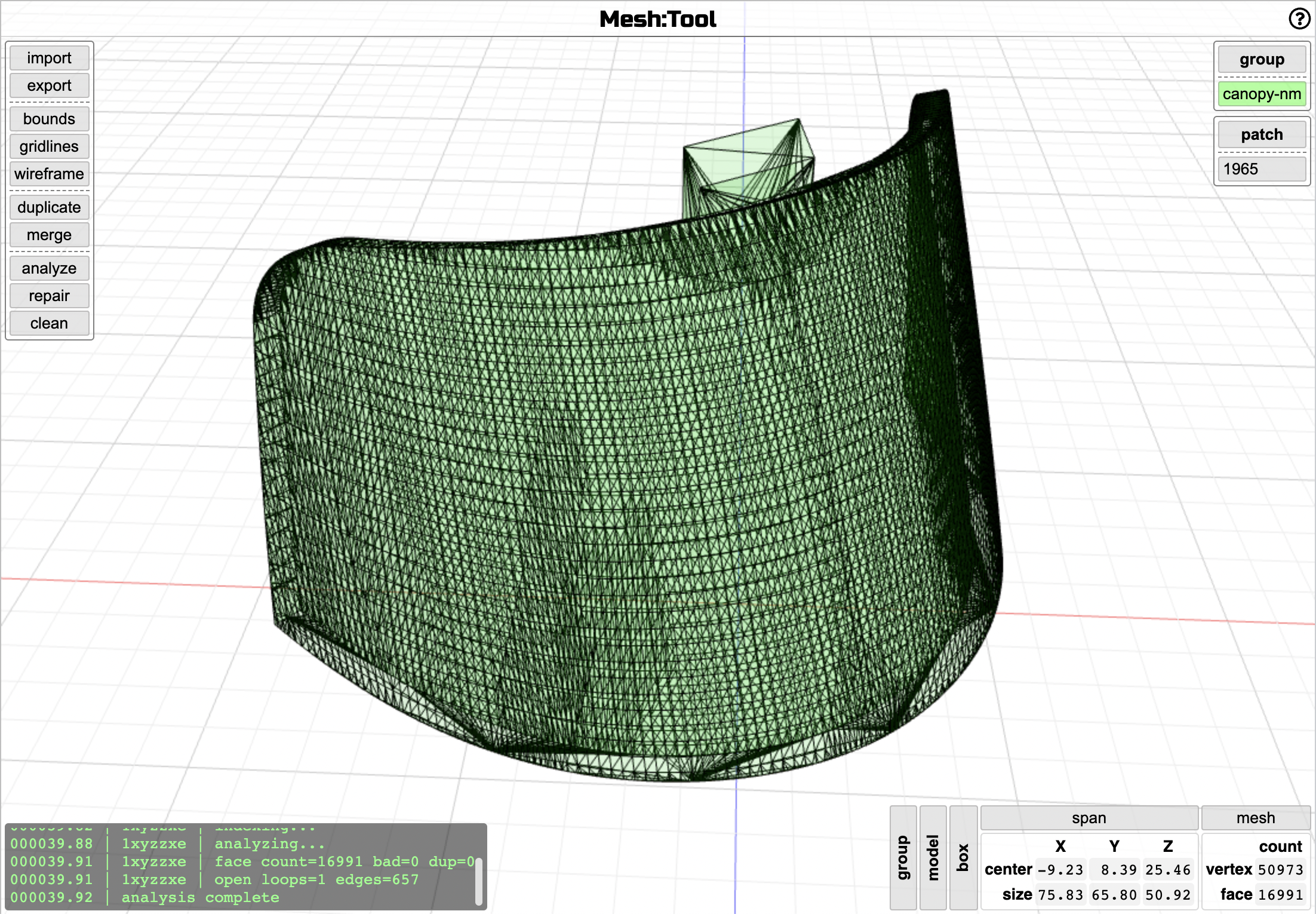 Mesh:Tool | grid.space docs